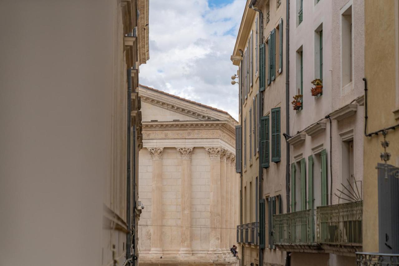 L'Elegance De La Pierre Au Pied De La Maison Carree - Une Nuit A Nîmes Dış mekan fotoğraf